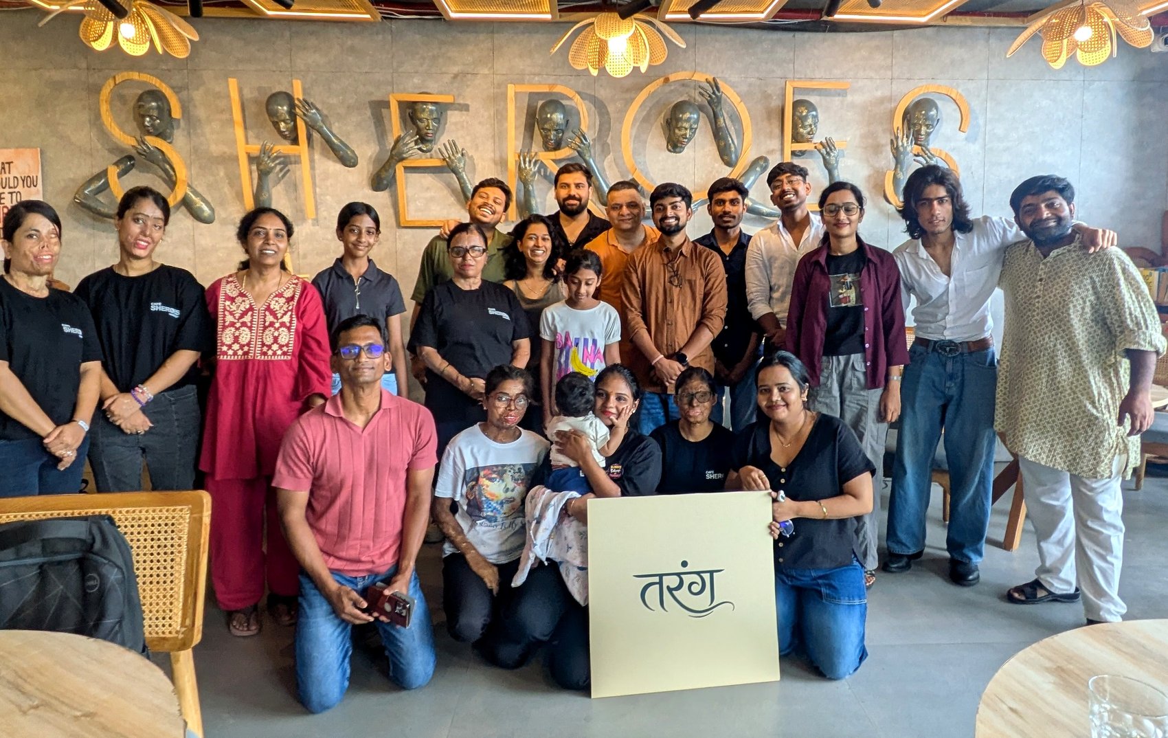 Artist for Gigs community gathered after a Tarang event